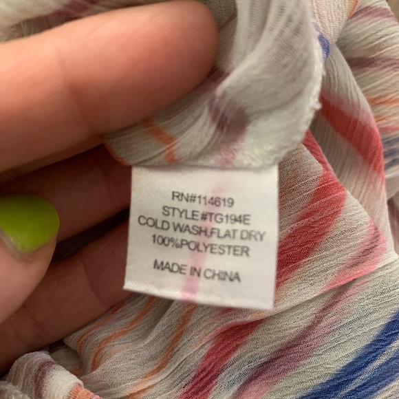 MUSHKA BY SIENNA ROSE Colorful Boho Graphic Sleeveless Tunic Sz S - Picture 8 of 8